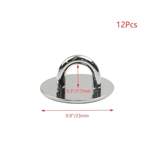 12Pcs Phone Charm Hook Adhesive Metal Phone Finger Grip Hook Cell Round, Silver - Zdjęcie 3 z 7