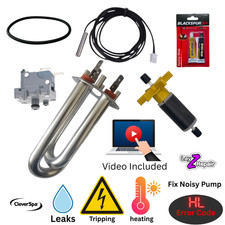 CleverSpa Hot Tub Heater Repair Kit HL Error Fix Impeller Probe AquaSpa