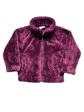 Girls Toddler Purple 2T Columbia Cozy Fuzzy Sherpa Zip-up Jacket 110