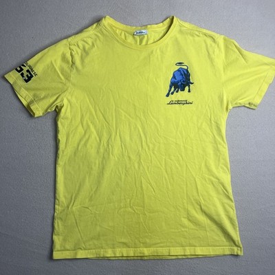 Lamborghini Men's Short Yellow Size Large Sant  Agata Bolognese 1963