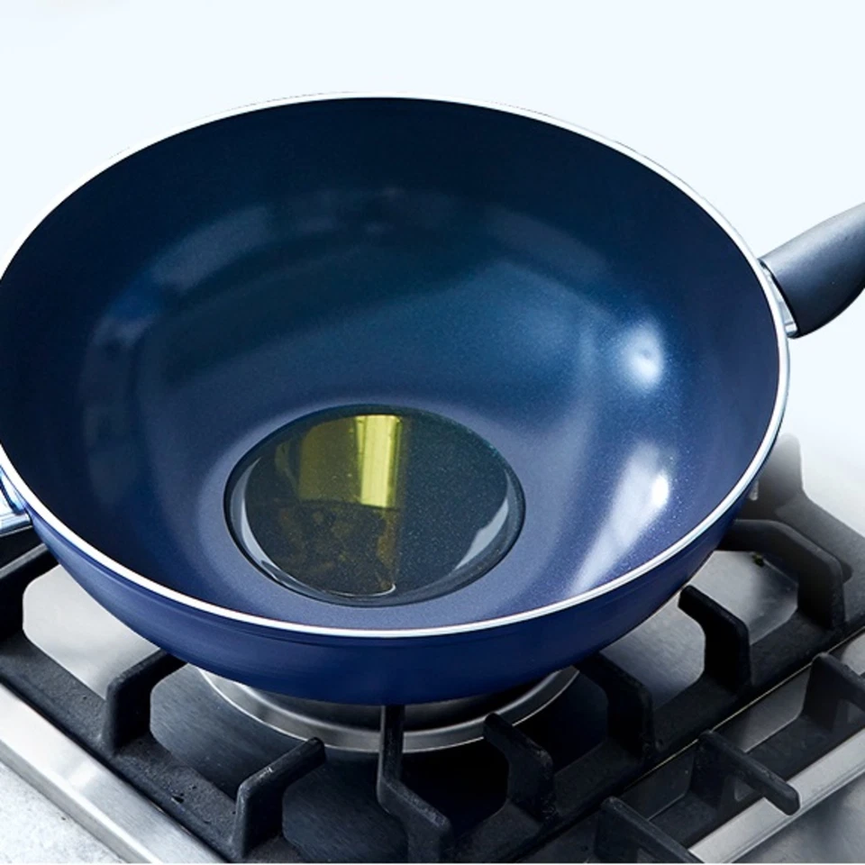 Blue Diamond 28 cm Wok Glass Lid Induction PFAS-Free Stainless Steel (Open Box) - Image 2 of 3