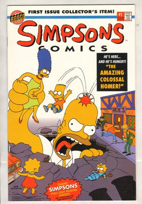 #ad Simpsons Comics #1 VF 1993 Bongo $27.88