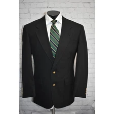 Jack Nicklaus Blazer Jacket Men Size 40 R Augusta Nationals Masters Patch Black