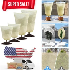 4-Pack Plant Covers for Winter Frost Protection - 23''x23'' & 47''x71'' Sizes