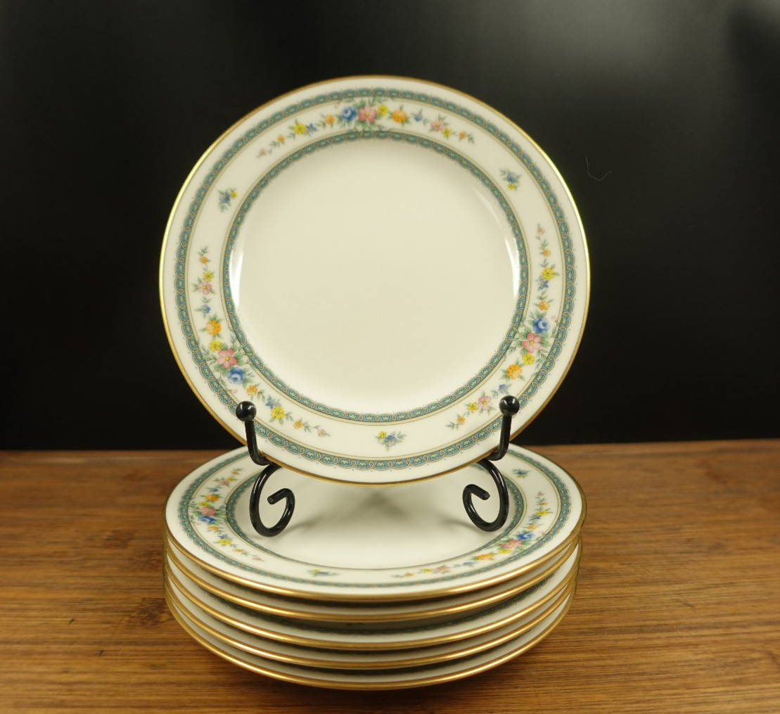 6 Noritake Ivory China Amenity Bread & Butter Plates 6 1/2” Japan #7228