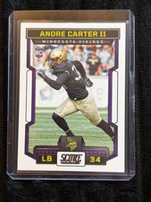 Andre Carter II Minnesota Vikings Rookie Card Panini 2023 Score Football No. 375. rookie card picture