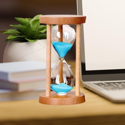 Sand Timer 1 Minute Stunde Glas Wohndeko tragbar unzerbrechlich Sandglas Timer
