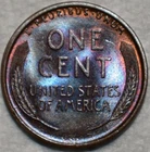 Brilliant Uncirculated 1909-P VDB Lincoln Cent, Beautifully Toned specimen.