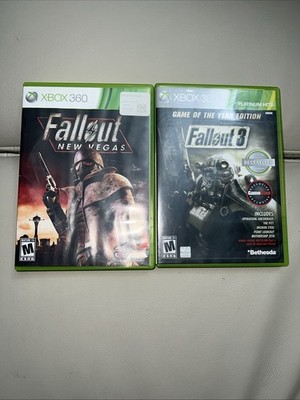 Fallout 3 GOTY Fallout New Vegas GameStop Exclusive Lot No Map