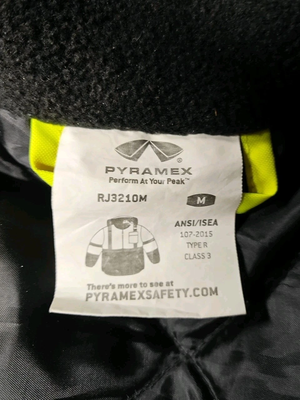 Pyramex Xtreme Visibility Class 3 Hi-Vis Jacket with Quilted Liner Size M image 8
