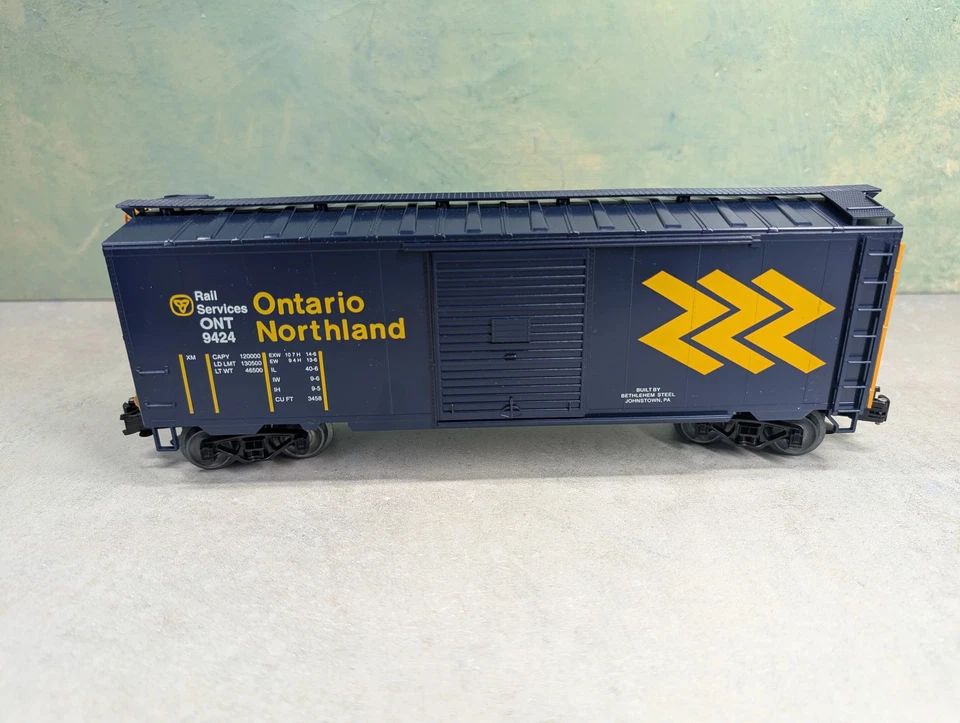 Weaver O 40' PS-1 Box Car Ontario Northland ONT #9424 3 Rail Custom Car READ - Image 4 of 4
