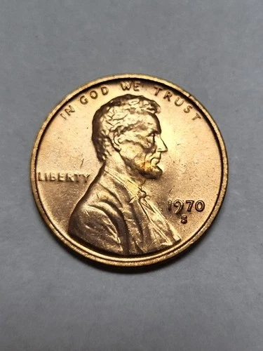 1970 S SMALL DATE Lincoln Cent FLASHY UNCIRCULATED !!!