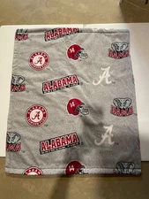 ALABAMA CRIMSON TIDE RECEIVING BLANKET GRAY PATTERN