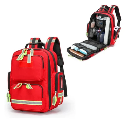 Emergency First Aid Backpack Storage Bag Rescue Survival Medical Outdoor Camping - Image 1 of 4