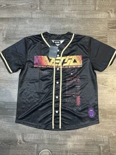 Versa Dubstep Music Power Outage Baseball Jersey Limited Edition Medium W Tags