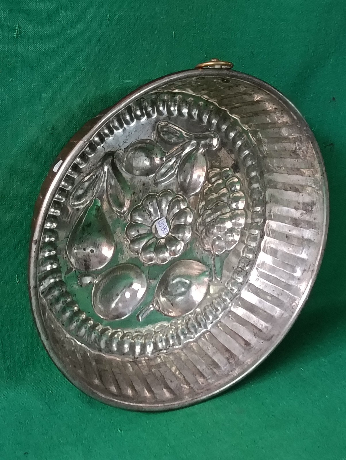 OLD LARGE SHAPE COPPER PUDDING PUDDING PAN TILE Ø 29 CM SWEET MOLD. DB29