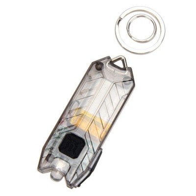 Rechargeable 2 Modes LED Flashlight Lamp USB Torch Light With Keychain