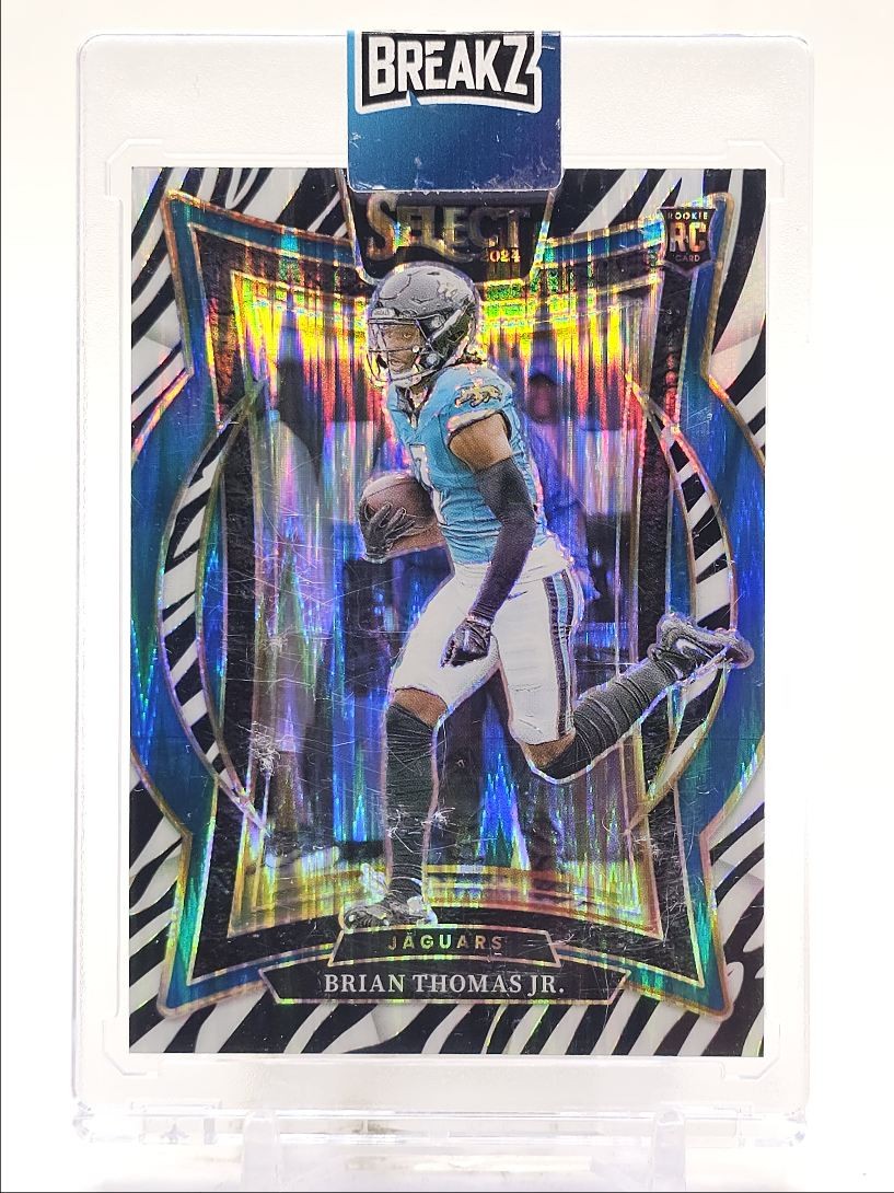 BRIAN THOMAS JR. 2024 SELECT CONCOURSE ROOKIE ZEBRA SP JAGUARS RC Q5333