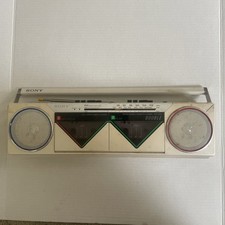 SONY CFS-W50 Vintage Stereo Cassette-Corder Boombox Retro Radio Read