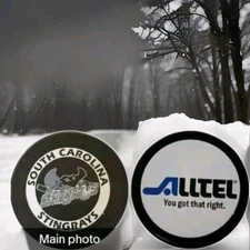 SOUTH CAROLINA STINGRAYS RARE ALLTEL SPONSOR VINTAGE OFFICIAL GAME PUCK 🇨🇦
