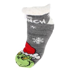Textiel Trade Women's The Grinch Novelty Slipper Home Socks 1 Pair