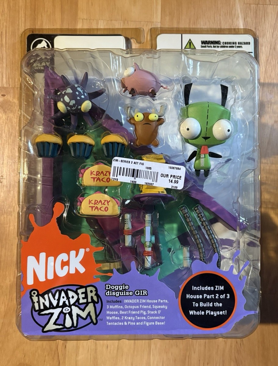 Rare Invader Zim 2005 Series Two Action Figure COMPLETE SET