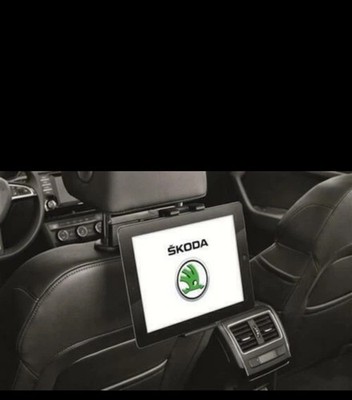 Original Skoda Halter Paket TABLET HALTER + BASISADAPTER für Kopfstütze NEU OVP