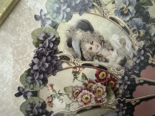 Victorian Ladies 1912 Fächer gerahmt mattiert und professionell gerahmt 22"x16" - Bild 9 von 18