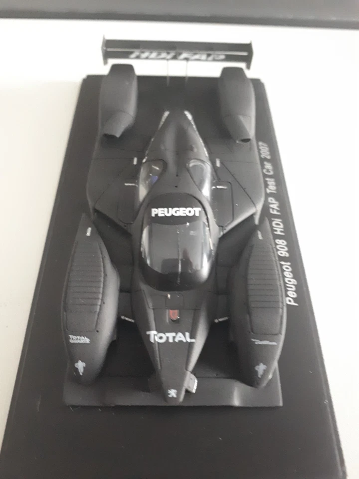 SPARK PEUGEOT 908 HDI FAP TEST CAR NOIRE MATT 2007 .. 1/43 em - Photo 4/4