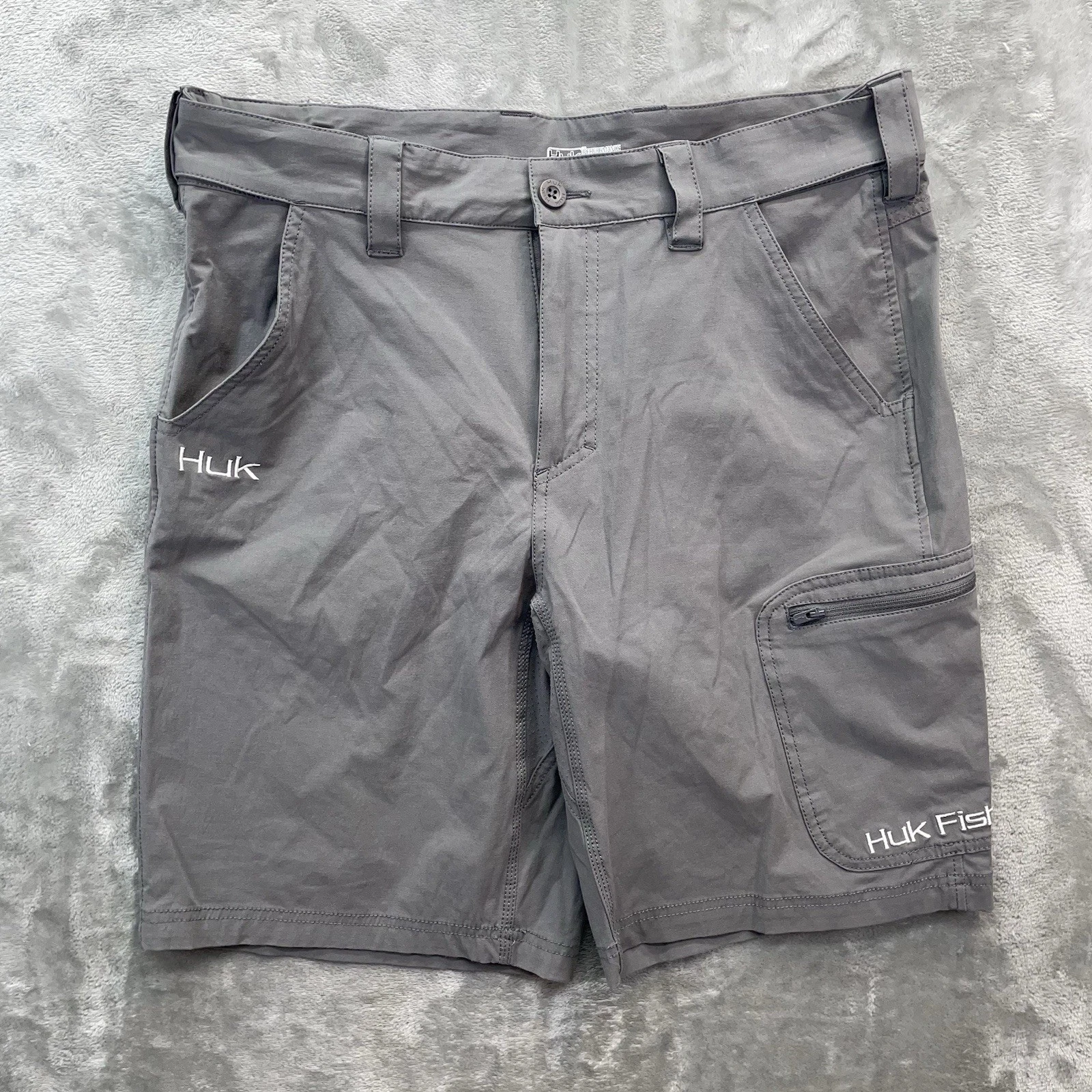 HUK shorts men's Large Next level cargo fishing deck guide performance GRAY
Opens in a new window or