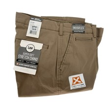 Lee Men's Super Soft Stretch Chino 34X30 Khaki Men's Pants NWT