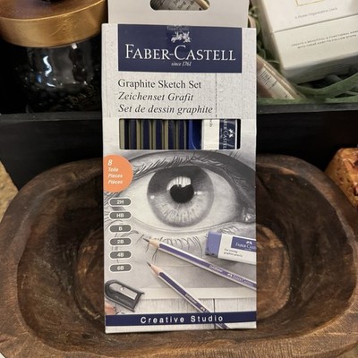 Faber-Castell 8 Piece Graphite Sketch Set NEW