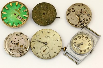 wristwatch movements FOR PARTS only Elpar AS 2066 | Samson | Delbana | Delia