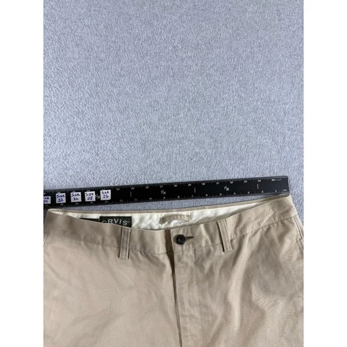 Orvis Chino Pants Mens 34 Tan Khaki Straight Midrise Durable Heritage Workwear image 5