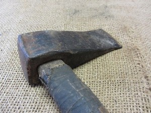 RARE Vintage Hatchet Hammer Antique Old Forged Wood Hammers Iron 7020