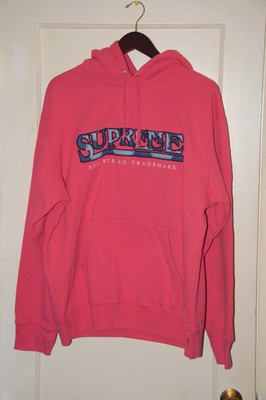 Supreme Denim Logo Hooded Sweatshirt 