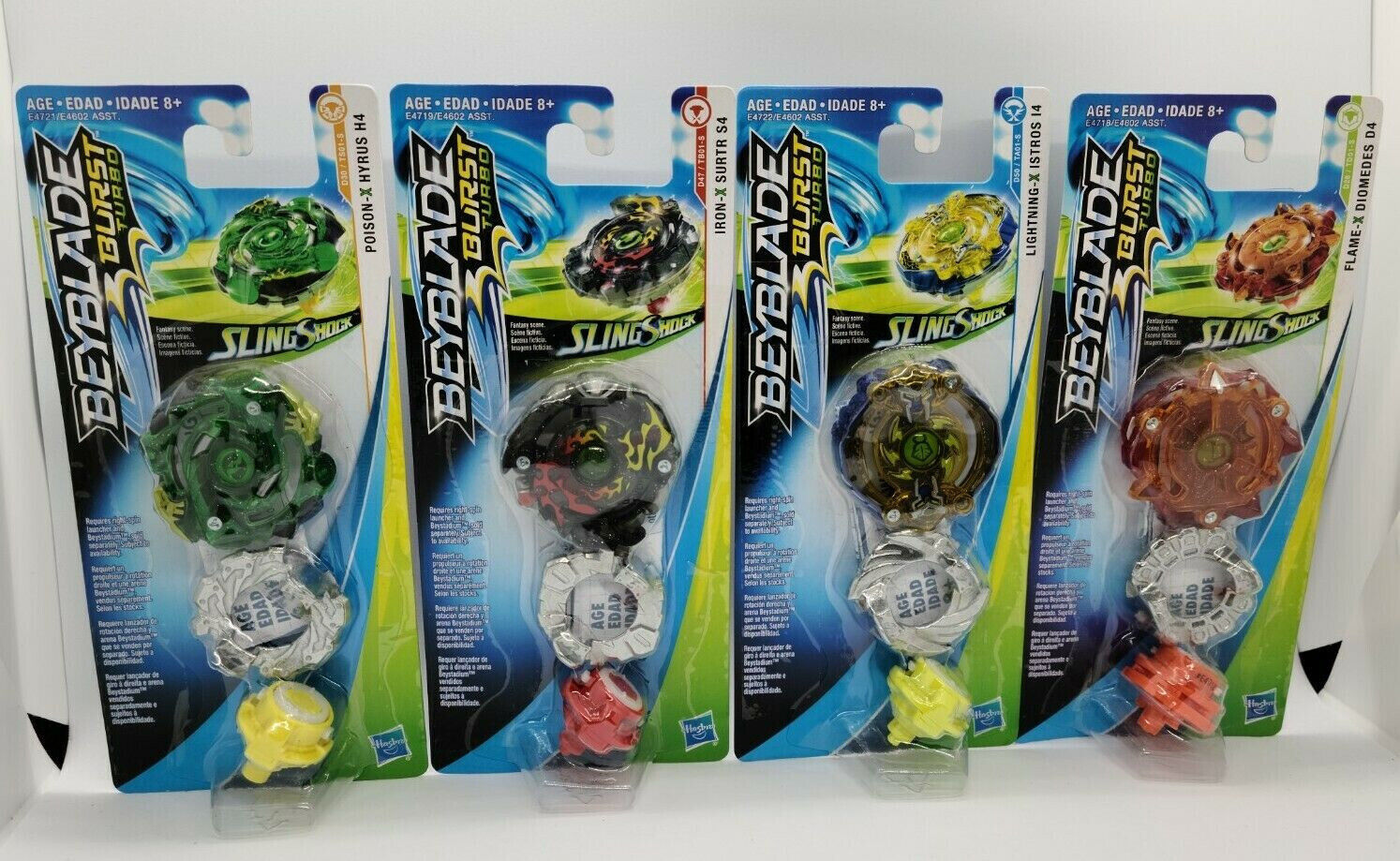 Beyblade Burst Turbo Slingshock - Pião Poison-X Hyrus H4 - Beyblade