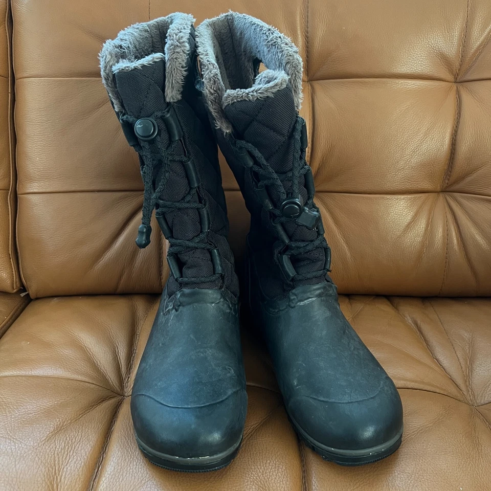 BOGS Juno Tall Winter Boots Womens 9 Black Quilted Waterproof Outdoor 71767-001 - Image 4 of 4