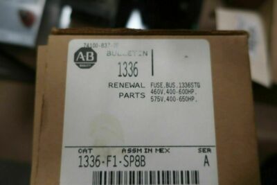 MINT CONDITION Allen Bradley 1336-F1-SP8B 400-600 HP Fuse Bus - NEW