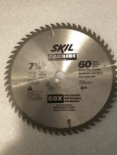 Skil 60 Carbide Teeth Circular Saw Blade 7-1/4", NEW