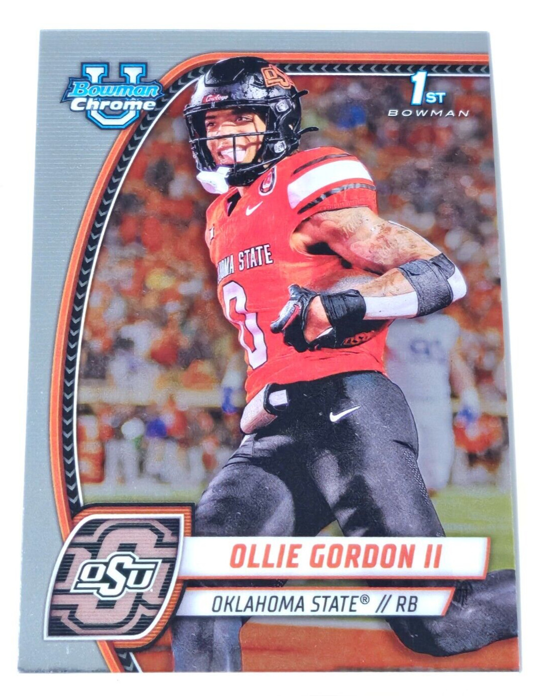 Ollie Gordon II 2024 Bowman University U Chrome 1st #197 Oklahoma State Cowboys