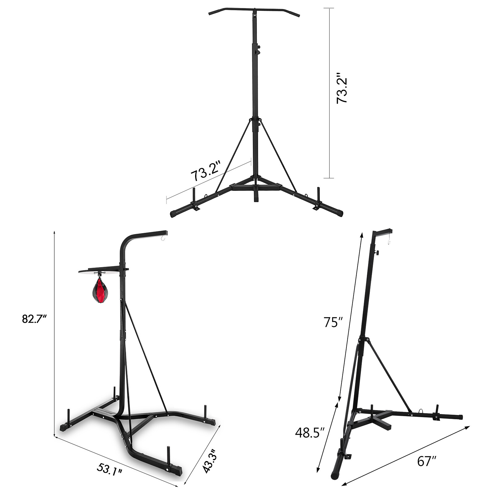 vevor punching bag stand