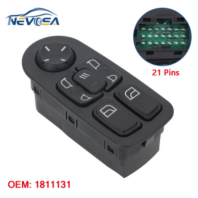 Electric Master Power Window Switch for DAF CF/XF Series 1811131 1811135 1895436