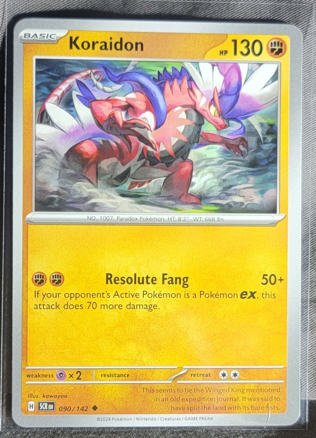 Pokemon TCG Card Koraidon 090/142 S&V Stellar Crown Uncommon NM