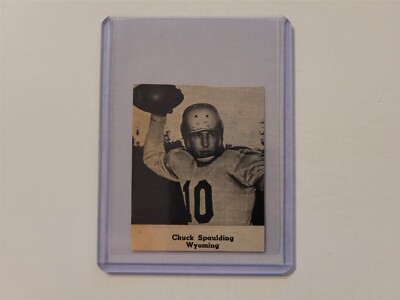 Chuck Spaulding University of Wyoming 1952 Football Pictorial Roto ...