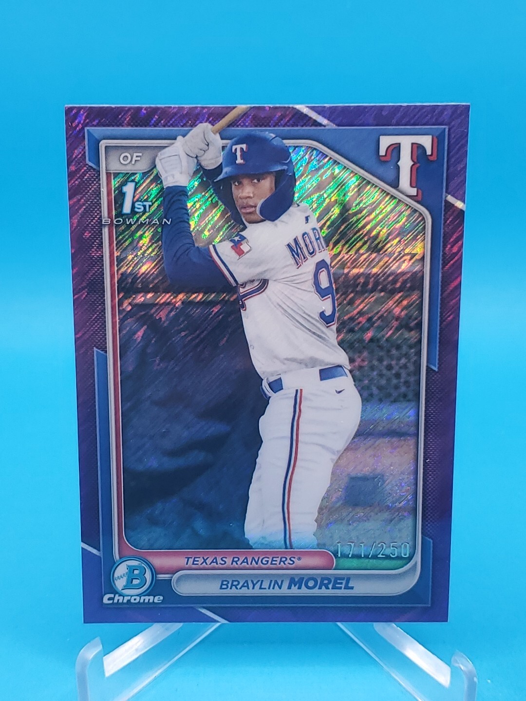 Braylin Morel 2024 Bowman Chrome #BCP-192 1st Bowman Purple Shimmer 171/250