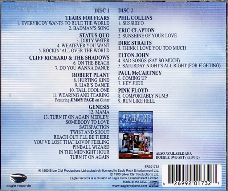 Live at Knebworth by Various (CD, 2010) for sale online | eBay