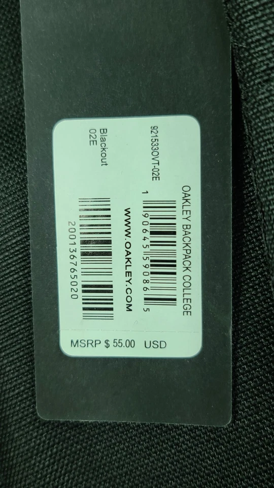 Mochila universitaria Oakley 921533ovt-02e en negro Foto 2 de 4