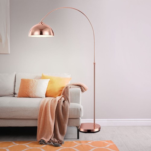 Bogenlampe Standleuchte Stehlampe Schlafzimmerlampe Kupfer höhenverstellbar E27 - Bild 11 von 11