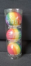 Prideful 3 Piece Bath Bomb Set, Brightly Colored Rainbow